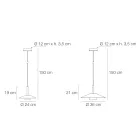 Mira Metall-Pendelleuchte in verschiedenen Ausführungen Viadurini