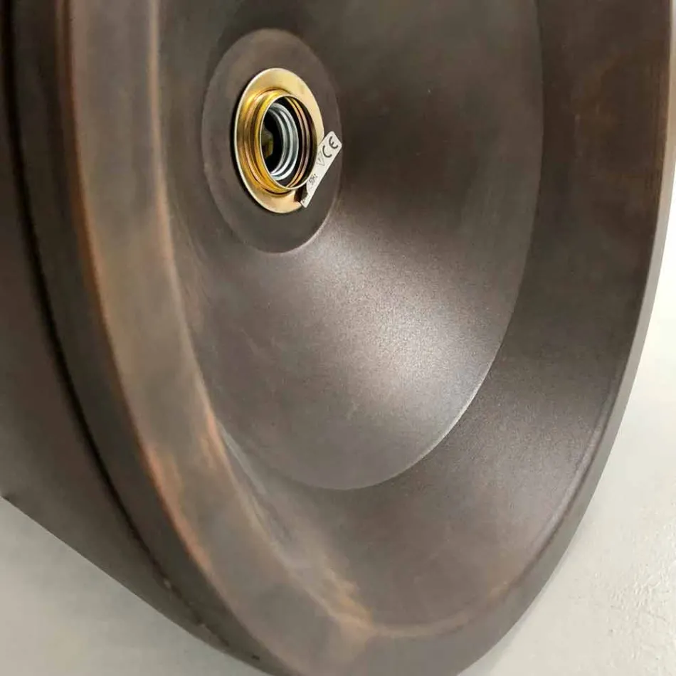 Design Pendelleuchte aus Terrakotta, Ø37cm - Toscot Henry Viadurini