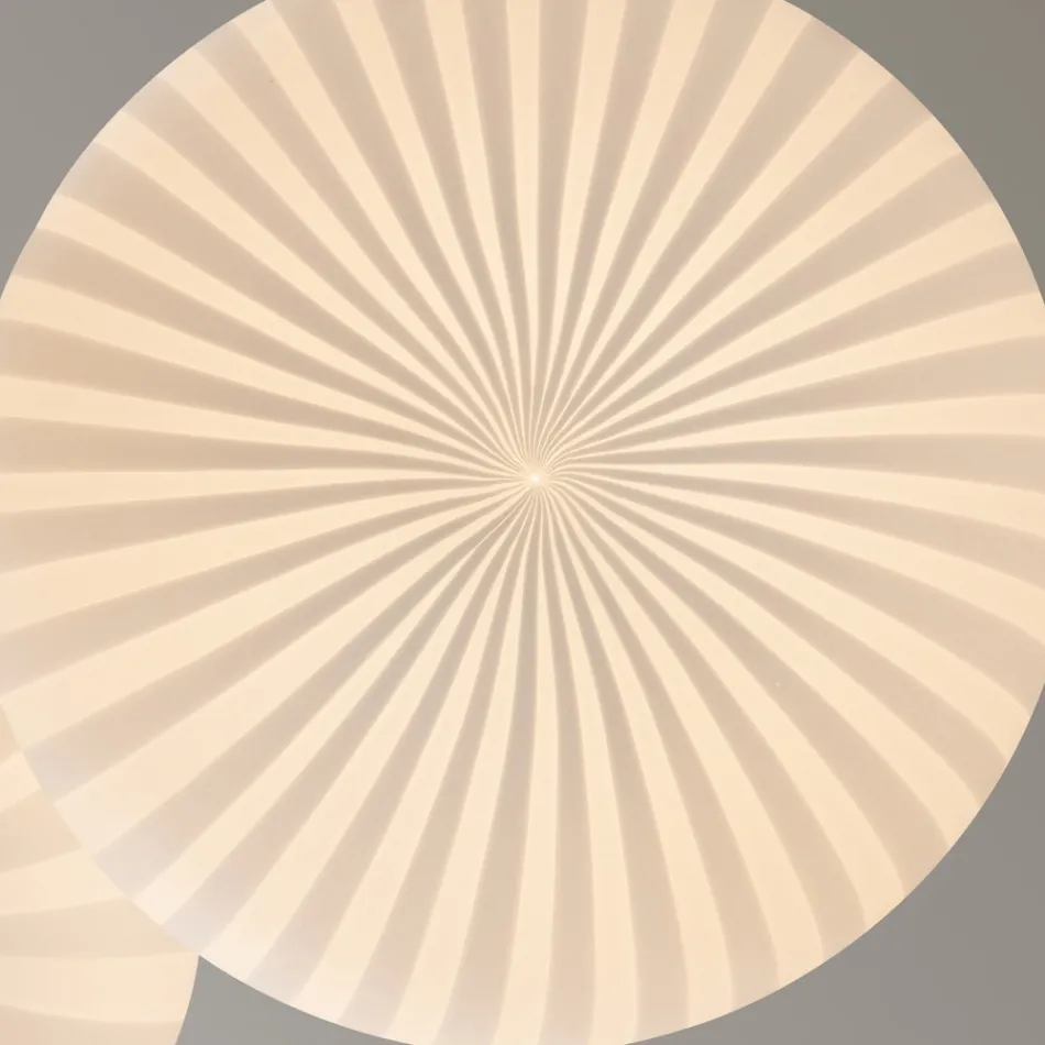 Pendelleuchte aus weißem Glas in filigranem Design spitz - Caravan Viadurini