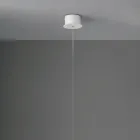 Moderne Hängelampe mit LED-Licht aus lackiertem Metall – Lärche Viadurini