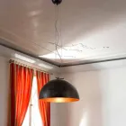Lampe kleine Hänge im Mondschein Stahl Viadurini