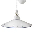 Ups and Down Pendelleuchte aus dekorierter Keramik 2 Größen - Asti Viadurini