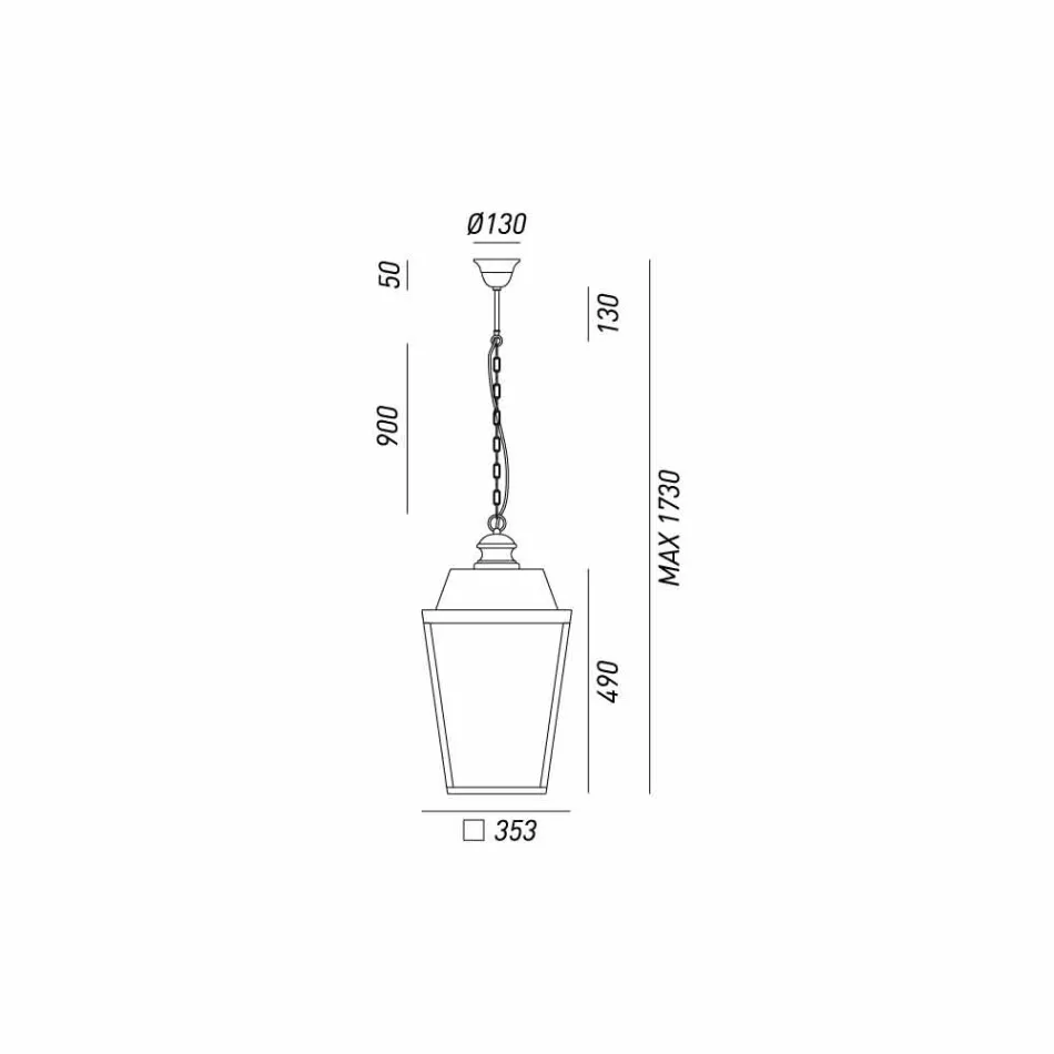 Industriestil Pendelleuchte Quadro Il Fanale Viadurini