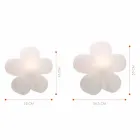 Tischlampe für Innen- oder Außenbereich Modernes Design Farbige Blume - Fiorestar Viadurini