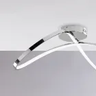 Handgefertigte Lampe aus Glas und Metall, ideal für Wohn- und Schlafzimmer – Apollo Viadurini