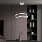 Handgefertigte Lampe aus Glas und Metall für elegante Interieurs – Hubble Viadurini
