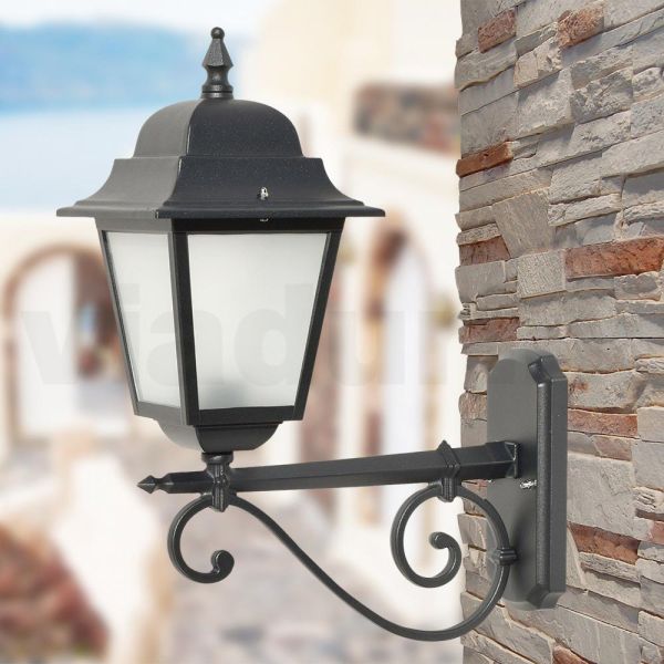 Lampe mit struktur aus aluminiumdruckguss und glas made in italy - scintilla