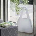 Tischlampe aus weißem Kunststoff in modernem Design für den Innenbereich - Borsastar Viadurini