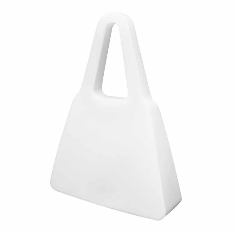 Tischlampe aus weißem Kunststoff in modernem Design für den Innenbereich - Borsastar Viadurini