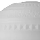 Tischlampe in weißem Satin Glas und Metall Modernes Design - Morse Viadurini