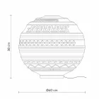 Tischlampe in weißem Satin Glas und Metall Modernes Design - Morse Viadurini