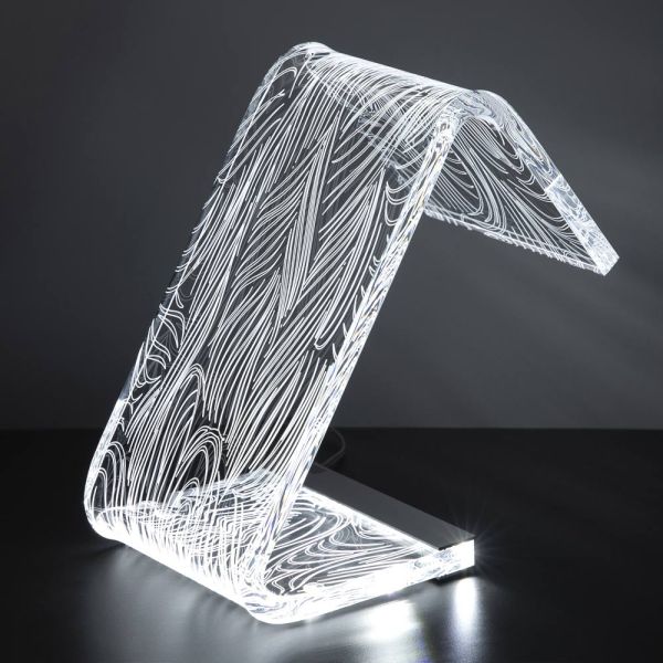Led-stehlampe, acrylkristall-laserdekoration – possett