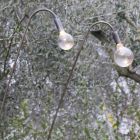 Artisan Außenlampe aus Eisen und dekorativem Glas Made in Italy - Beba Viadurini