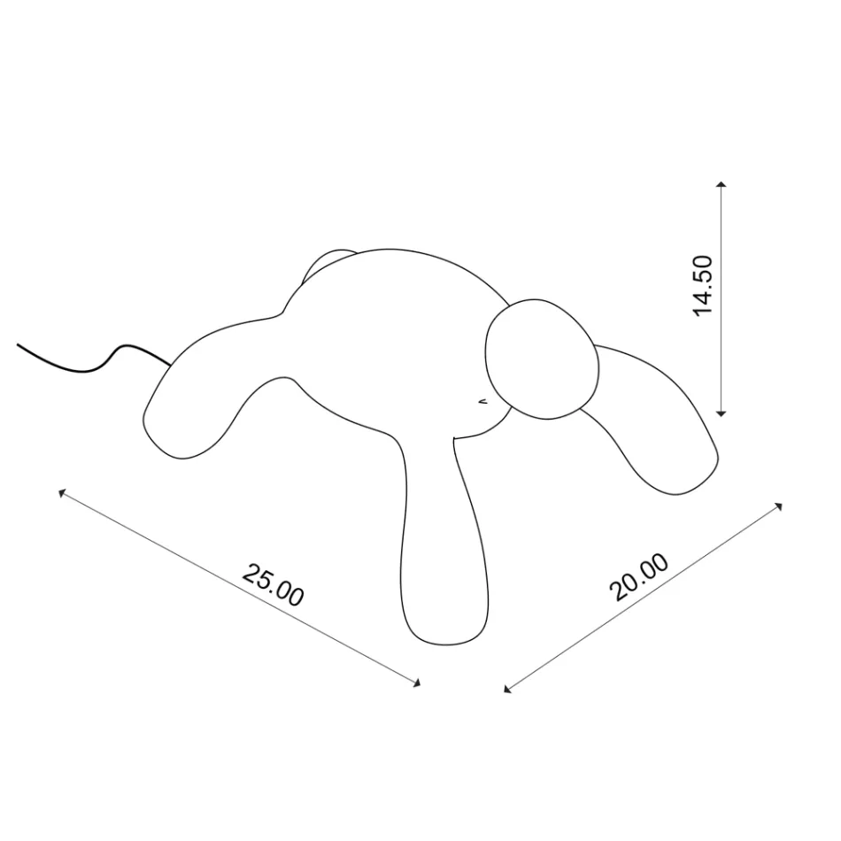 Wiederaufladbare und per Touch dimmbare Außenlampe - Turtle Viadurini