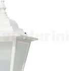 Vintage-Außenlampe aus weißem Aluminium, hergestellt in Italien – Terella Viadurini