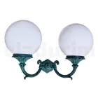 Gartenlampe mit 2 Acryllichtern und Aluminiumstruktur - Trovanero Viadurini