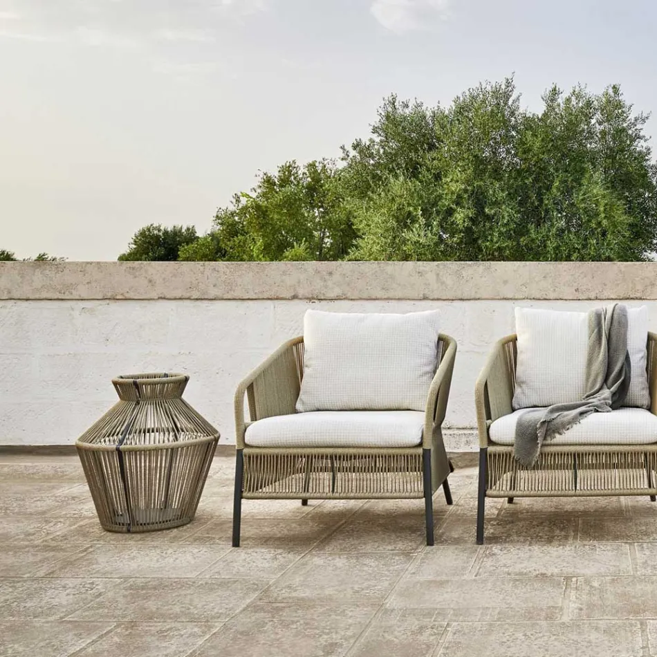 Gartenlampe aus Faser und Aluminium Made in Italy - Cricket von Varaschin Viadurini