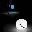 Gartenlampe aus Polyethylen mit Griff Made in Italy - Galicien Viadurini