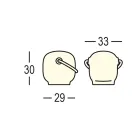 Gartenlampe aus Polyethylen mit Griff Made in Italy - Galicien Viadurini