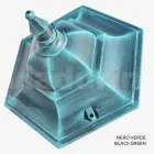 Gartenlampe aus transparentem Glas und 5 Aluminiumoberflächen - Pinako Viadurini