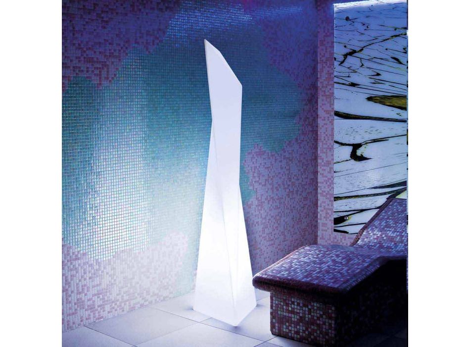 Helle weiße Prisma Slide Manhattan-Innenlampe hergestellt in Italien Viadurini