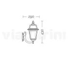 Außenwandleuchte aus Aluminiumdruckguss und Glas Made in Italy - Elric Viadurini