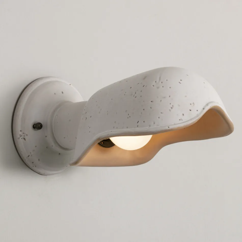 Handgefertigte Wandlampe aus toskanischer Majolika Made in Italy - Toscot Bistro Viadurini