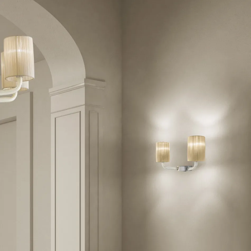 Handgefertigte Wandlampe aus venezianischem Glas Made in Italy - Graham Viadurini