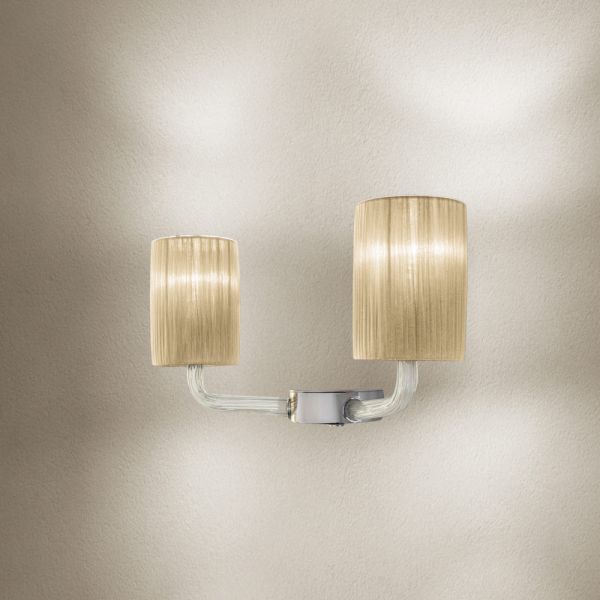 Handgefertigte wandlampe aus venezianischem glas made in italy - graham