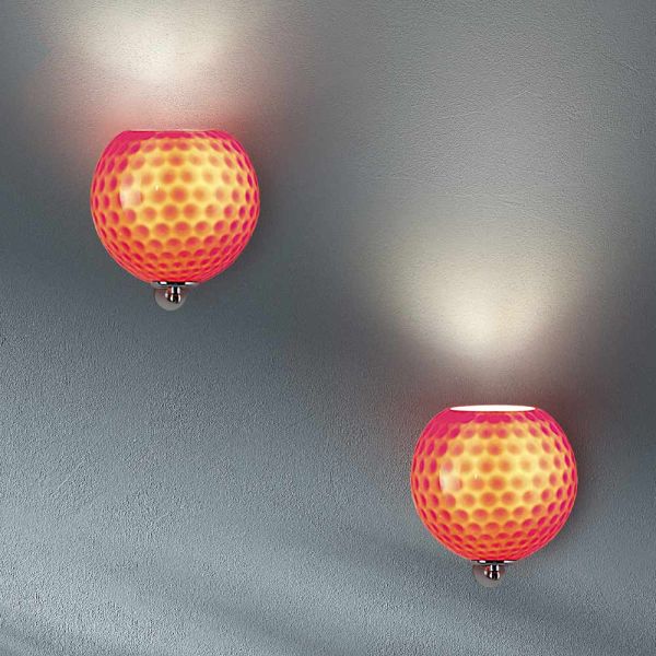 Artisan wandlampe aus venezianischem geblasenem glas - bolle balloton