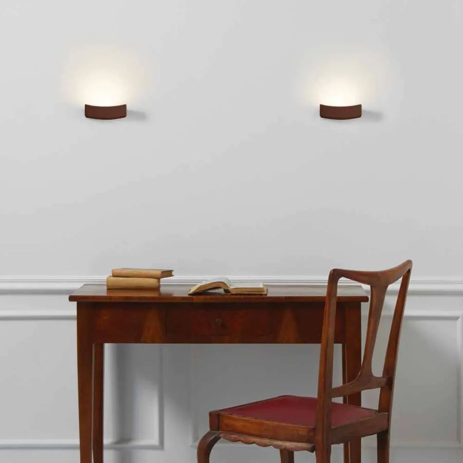 Moderne Design Wandlampe aus Stahl Ø13xh.3,5xsp.10 cm Osea Viadurini