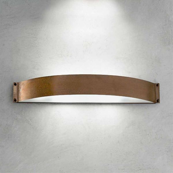 Wandlampe aus kupfer und methacrylat fashion aldo bernardi