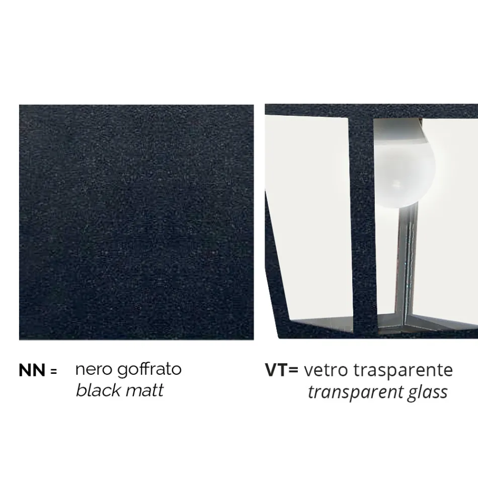 Wandleuchte aus Aluminium, hergestellt in Italien, Aquilina Viadurini