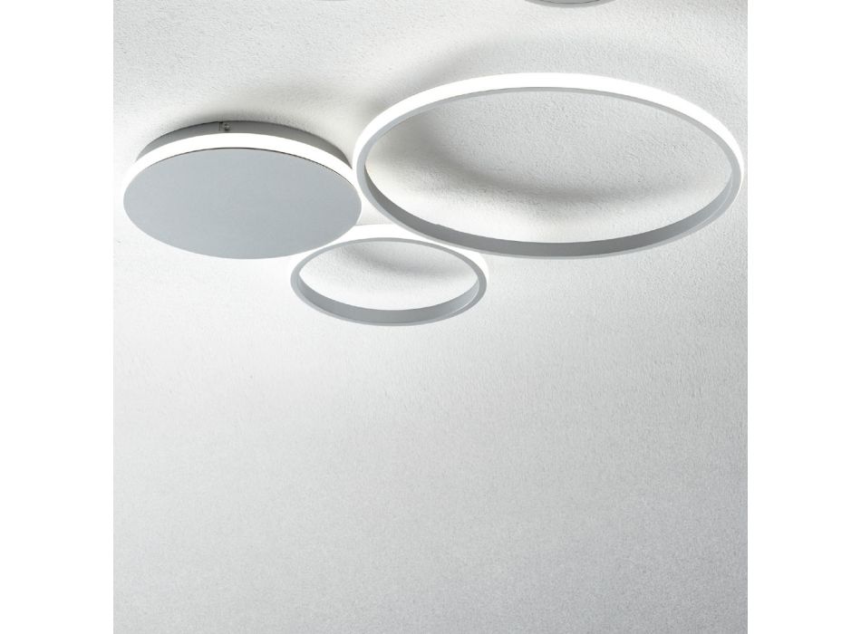 Wandlampe aus lackiertem Metall mit LED Modernes Design - Punto Viadurini