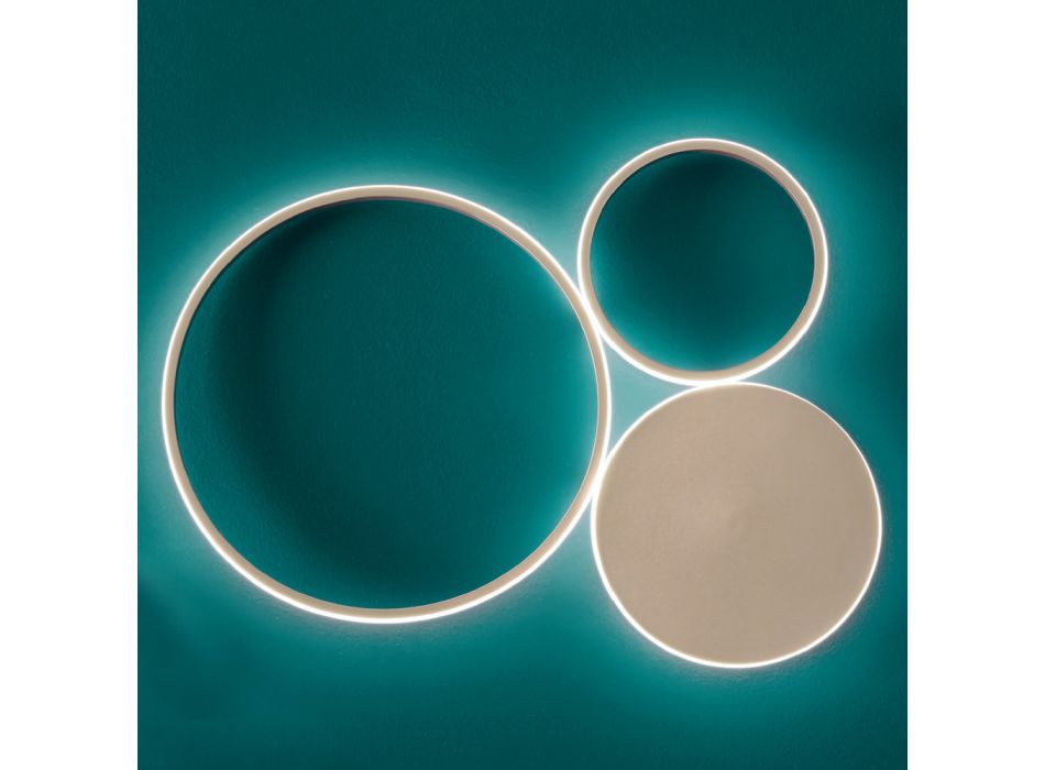 Wandlampe aus lackiertem Metall mit LED Modernes Design - Punto Viadurini