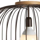 Moderne Wandlampe aus Stahl Ø48xh.40xL.cavo100 cm Beren Viadurini