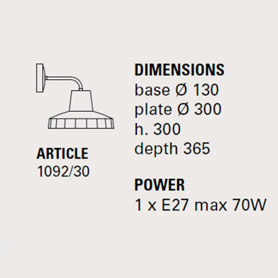 Moderne Wandleuchte aus toskanischem Majolika und Messing, Rossi Toscot Viadurini