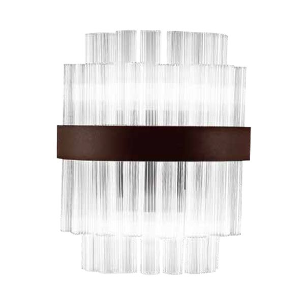 Moderne wandlampe aus mundgeblasenem luxusglas made in italy - maesta