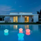 Rosenförmige Tischlampe mit Induktions-RGBW-LED - Baby Love von Myyour Viadurini