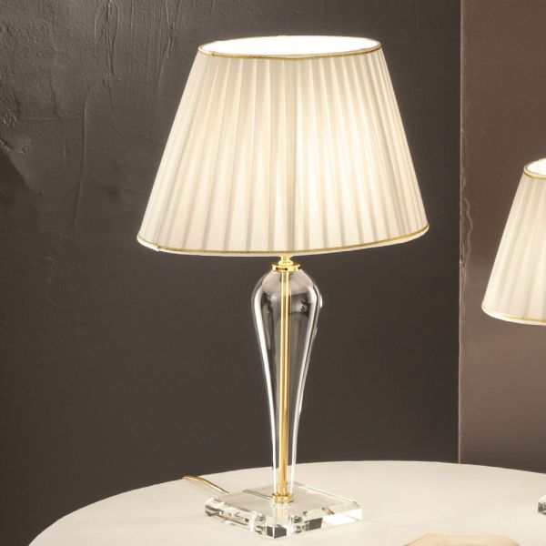 Klassische tischlampe aus italienischem handgefertigtem glas - rapallo