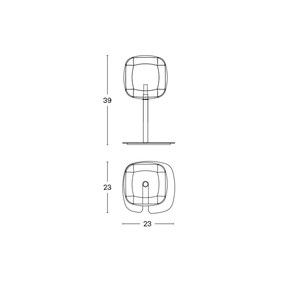 Tischlampe mit glänzender Metallstruktur Made in Italy - Donatina Viadurini