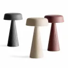 Tischlampe mit Struktur aus Polyethylen Hergestellt in Italien - Desmond Viadurini