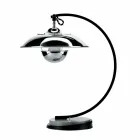 Tischlampe mit Struktur aus Eiche und Metall Made in Italy - Lumetto Viadurini