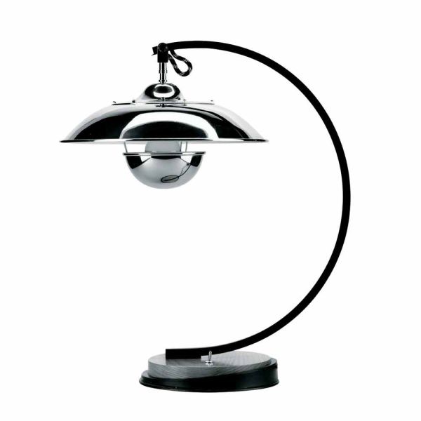 Tischlampe mit struktur aus eiche und metall made in italy - lumetto