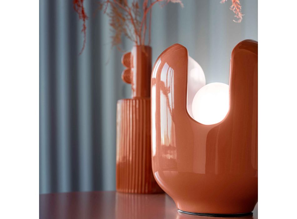 Tischlampe im modernen Stil aus Keramik, hergestellt in Italien – Batucada Viadurini