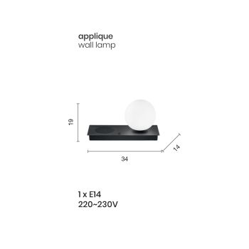 Design-Tischlampe aus mundgeblasenem Glas und weißem oder schwarzem Metall - Bersa