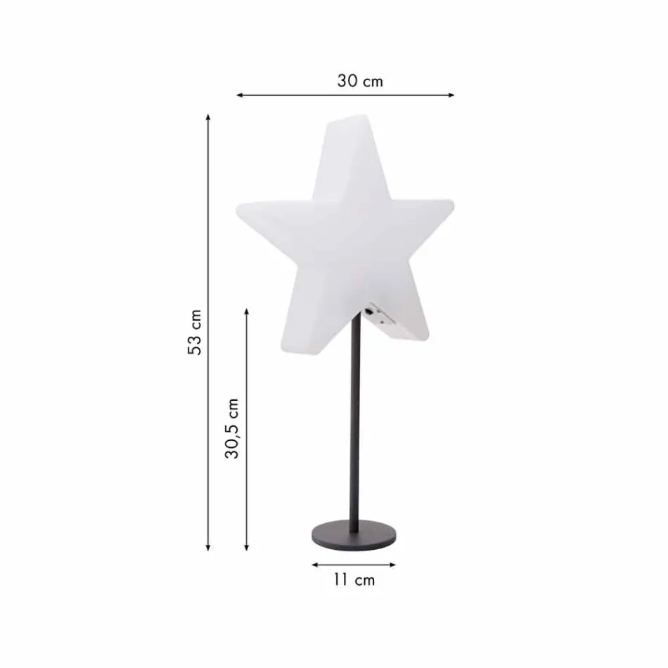 Modernes Design Star Tischleuchte mit oder ohne Sockel - Littlestar Viadurini