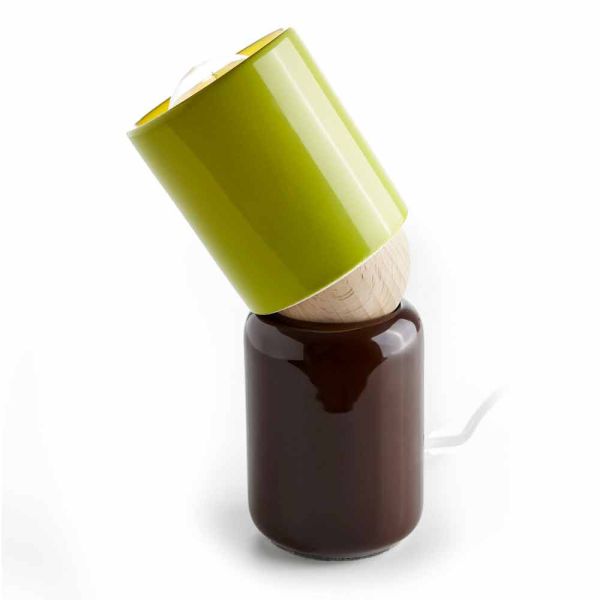 Keramische tischlampe im modernen design, hergestellt in italien, asien