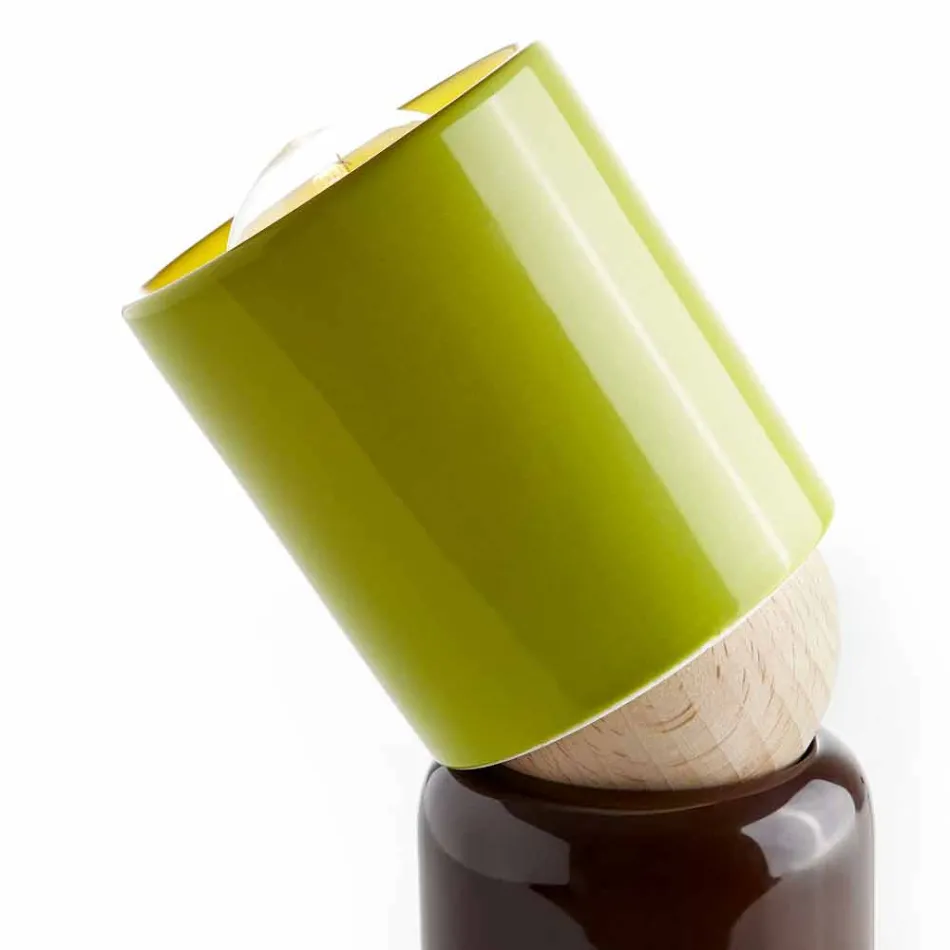 Keramische Tischlampe im modernen Design, hergestellt in Italien, Asien Viadurini