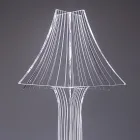 Aurel Plexiglas-Tischleuchte in zwei Größen, hergestellt in Italien Viadurini
